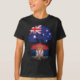 Camiseta Serbia Raíces de árboles australianos serbios