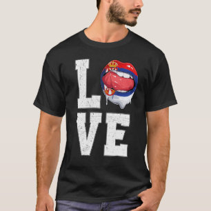 Camiseta Serbios a los hinchas de fútbol de la bandera de S