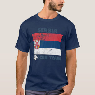 Camiseta Serbios partidarios de la bandera del equipo de fú