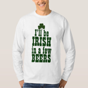 Camiseta Seré irlandés con unas cervezas