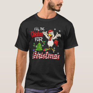 Camiseta Seré Pollo Para Navidades X-Mas Light Santa