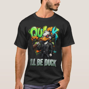 Camiseta Seré un pato – Diseño divertido de pato armado de 