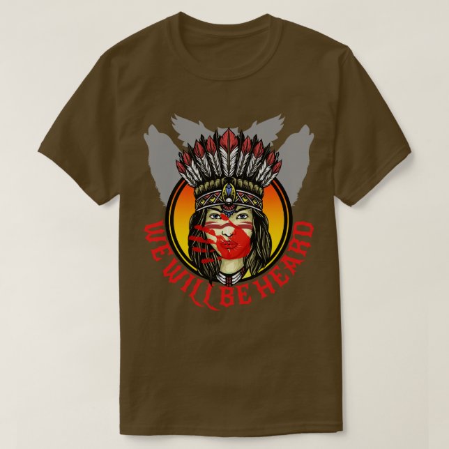 Camiseta Seremos escuchados desaparecidos y asesinados W (Diseño del anverso)