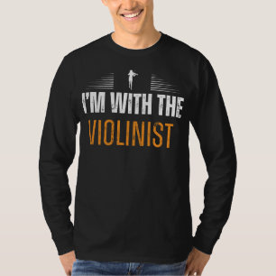 Camiseta Serenade de cuerdas: Estoy con el té violinista -