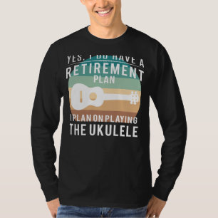 Camiseta Serenade de Jubilación Jubilado con Ukulele: Diver