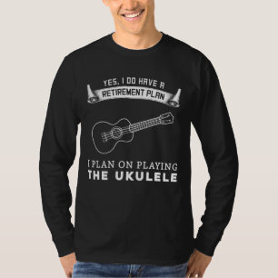 Camiseta Serenade de Jubilación Jubilado con Ukulele: Diver