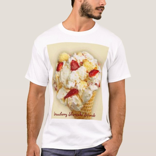 Camiseta Serenata de la torta de frutas de la fresa (Anverso)