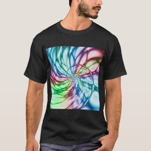 Camiseta Serendipia   Arte fractal multicolor