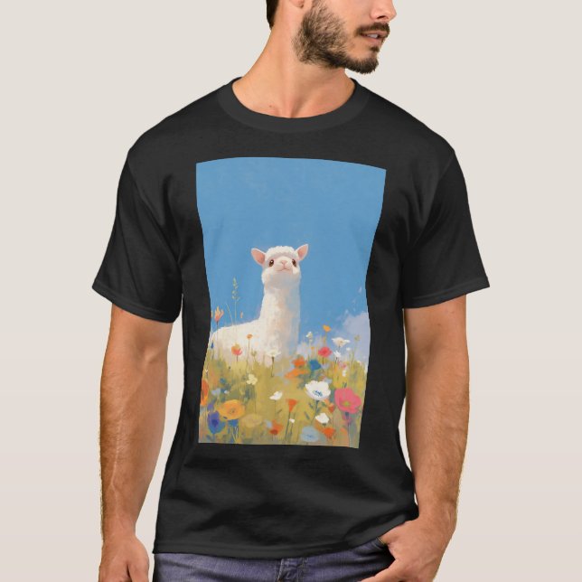 Camiseta Serendipia de primavera de alpaca (Anverso)