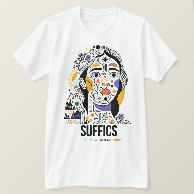 Camiseta Serene Lady | SUFICIENTES (Anverso del diseño)
