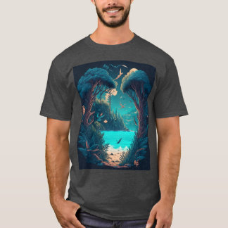 Camiseta Serene Lake in a Dreamy Forest