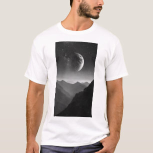 Camiseta Serene Mountain View Fotografía panorámica reali