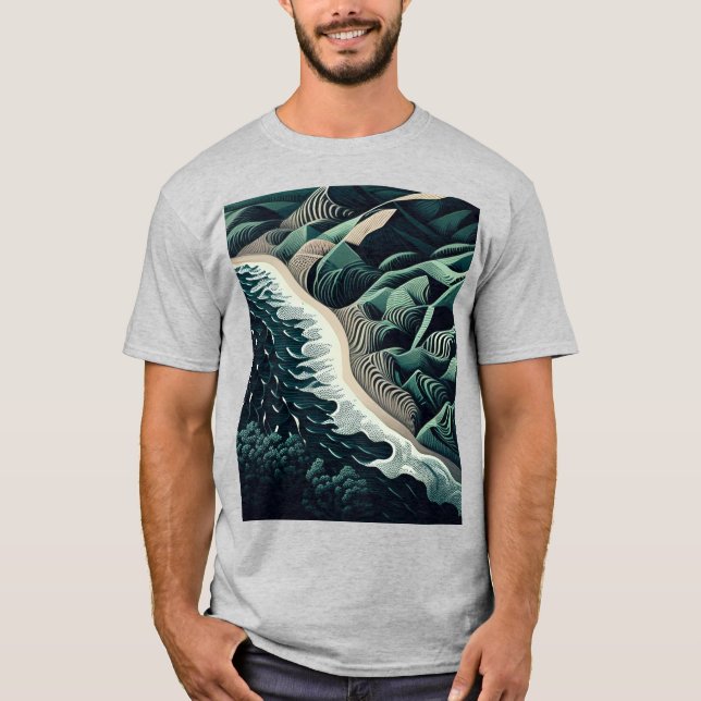 Camiseta Serene Shores (Anverso)