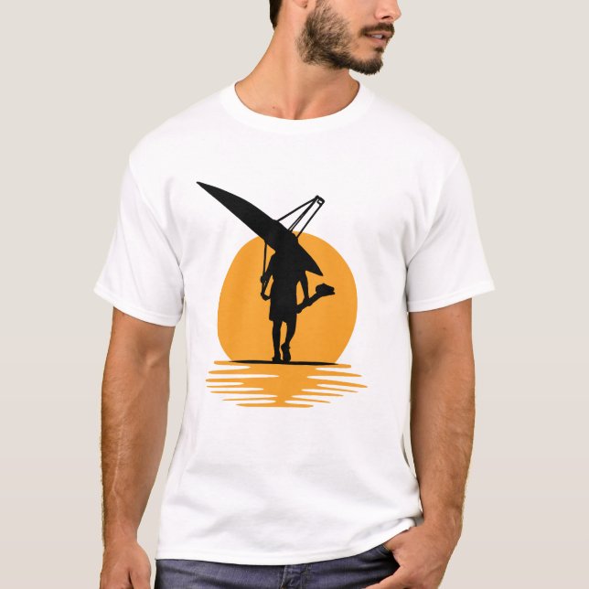 Camiseta Serene Sunset Rowing: Silhouette Minimalista Oarsm (Anverso)