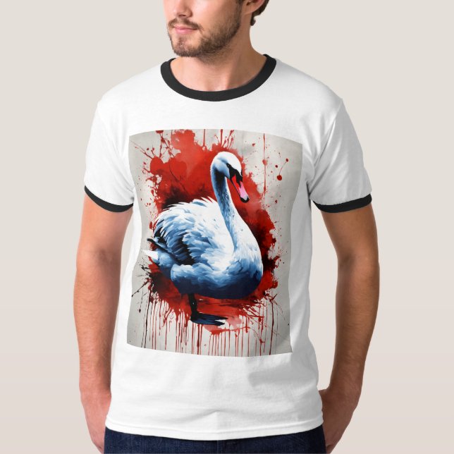 Camiseta Serene Swan Elegance (Anverso)