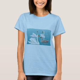 Camiseta Serene Swans: Armonía familiar