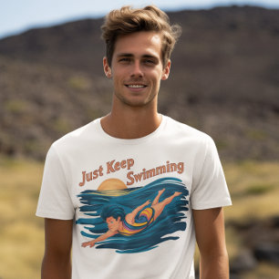 Camiseta Serene Swim: Sólo Sigue Nadando