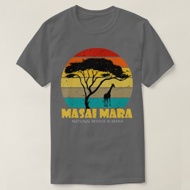 Camiseta Serengeti Masai Mara Reserva Nacional Kenya Safari (Diseño del anverso)