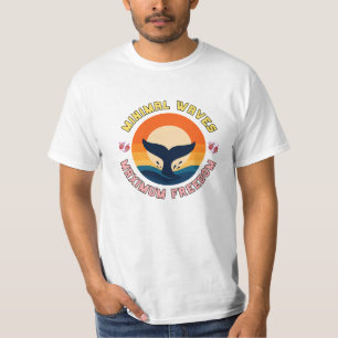 Camiseta Serenidad de la cola de ballena al atardecer