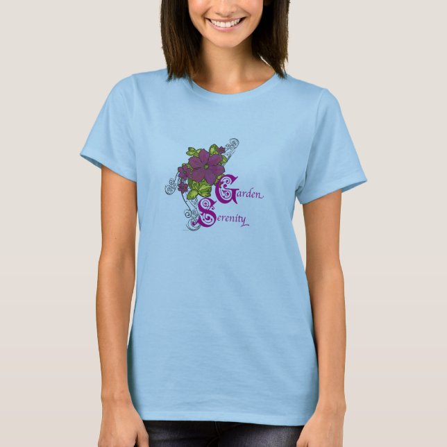 Camiseta Serenidad del jardín (Anverso)