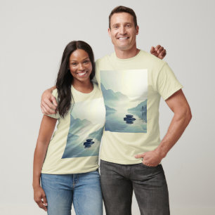 Camiseta Serenidad del Lago de Montaña Tranquila