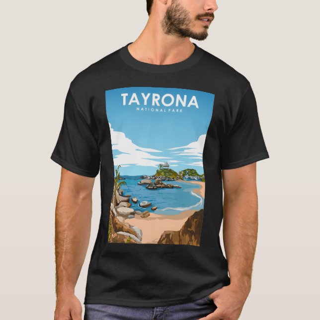 Camiseta Serenidad del Parque Nacional Tayrona - Belleza co (Anverso)