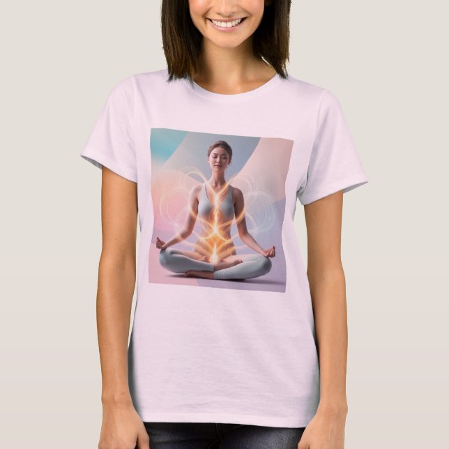 Camiseta Serenidad en la Meditación - Flujo de Energía Espi (Anverso)