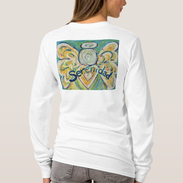 Camiseta Serenidad Inspiración Ángel T-Shirt (Atrás) (Reverso)