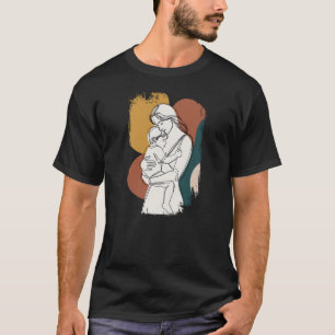 Camiseta Serenidad Materna: Un Abrazo Minimalista