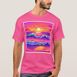 Camiseta Serenidad Retro Wave Sunset