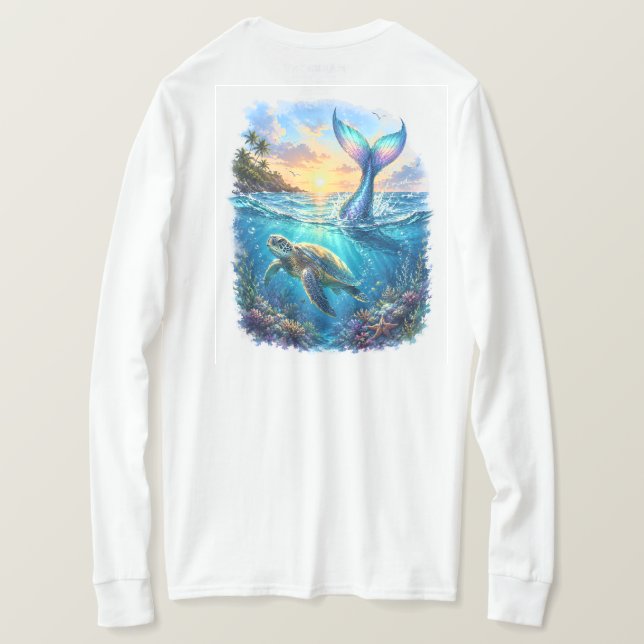 Camiseta Serenidad Tropical (Reverso del diseño)