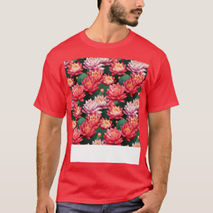 Camiseta Serenity Blooms Timeless Lotus Flower Pattern 14
