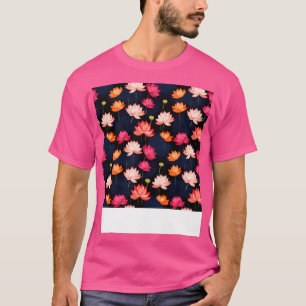 Camiseta Serenity Blooms Timeless Lotus Flower Pattern 16