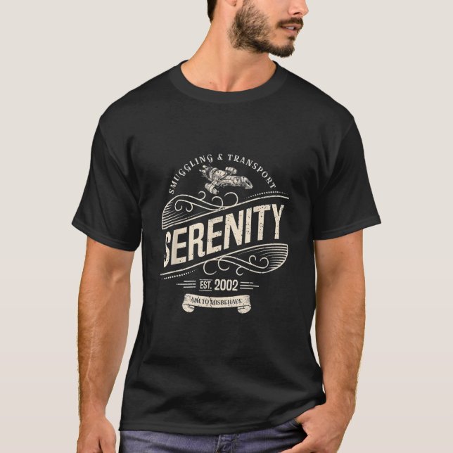 Camiseta Serenity Sgling y transporte Firefly (Anverso)