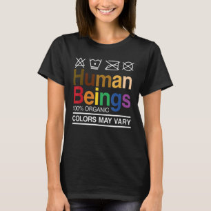 Camiseta Seres Humanos 100 Color De Lgbt Orgánico Puede Var