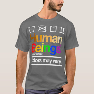 Camiseta Seres humanos 100 colores orgánicos pueden variar 