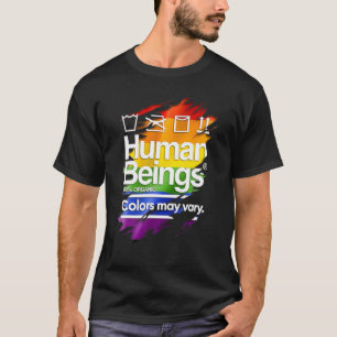 Camiseta Seres Humanos 100 Colores Orgánicos Pueden Vary Lg