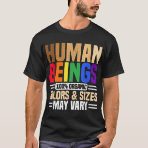 Camiseta Seres Humanos 100 Colores Orgánicos y Tamaños Pued