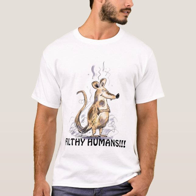 CAMISETA ¡SERES HUMANOS ASQUEROSOS DEL DIBUJO ANIMADO (Anverso)