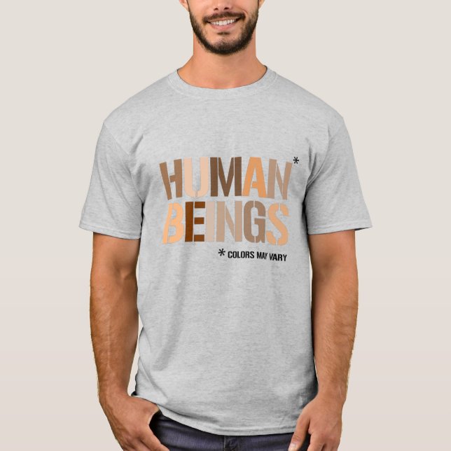 Camiseta SERES HUMANOS: Los colores pueden variar (Anverso)