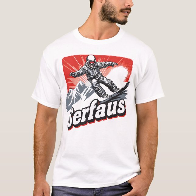Camiseta Serfaus Slopes Enthusiast Tee - Abrace el Alpine (Anverso)