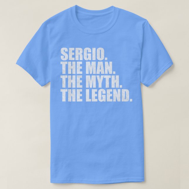 Camiseta Sergio Nombre Sergio (Diseño del anverso)