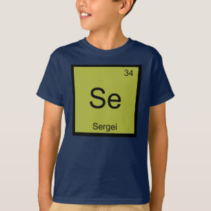 Camiseta Serguéi Nombre Química Elemento Tabla Periódica