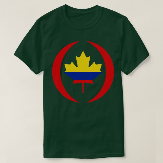Camiseta Seri de Bandera Patriótica Multinacional de Canadá (Diseño del anverso)