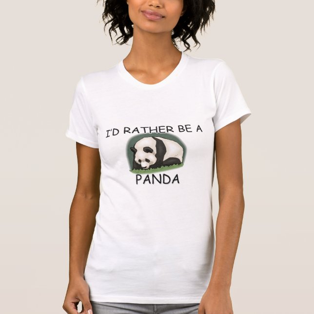 Camiseta Sería bastante un oso de panda (Anverso)