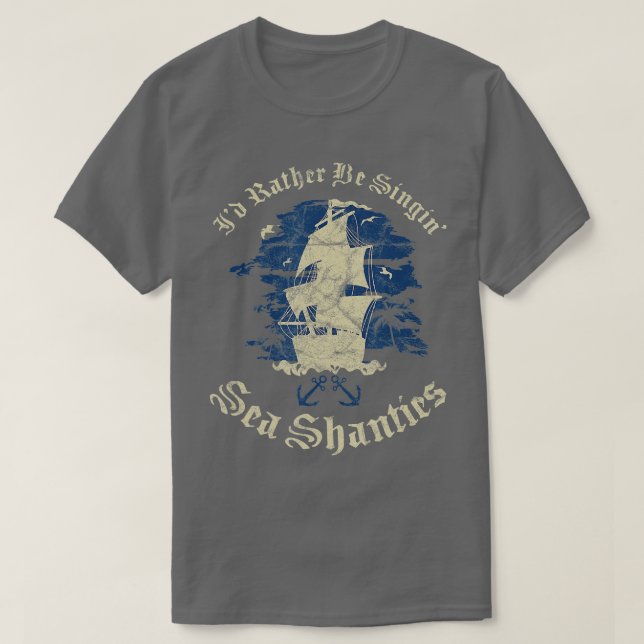 Camiseta Sería Más Bien Una Canción De Mares De Canas Graci (Diseño del anverso)