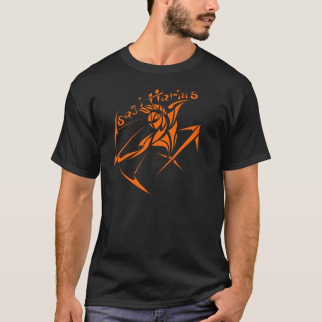 Camiseta Serie 1 naranja del sagitario (Anverso)