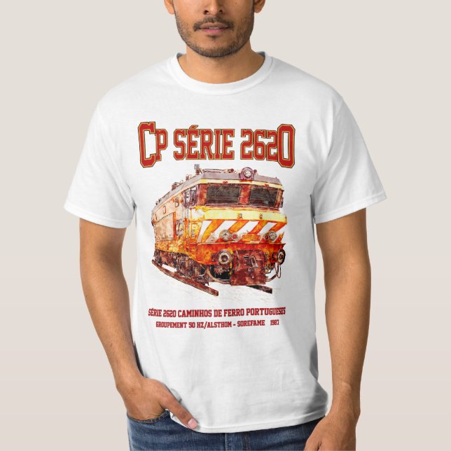 Camiseta Serie 2620 Locomotora Eléctrica. Nez-Casse Loco (Anverso)