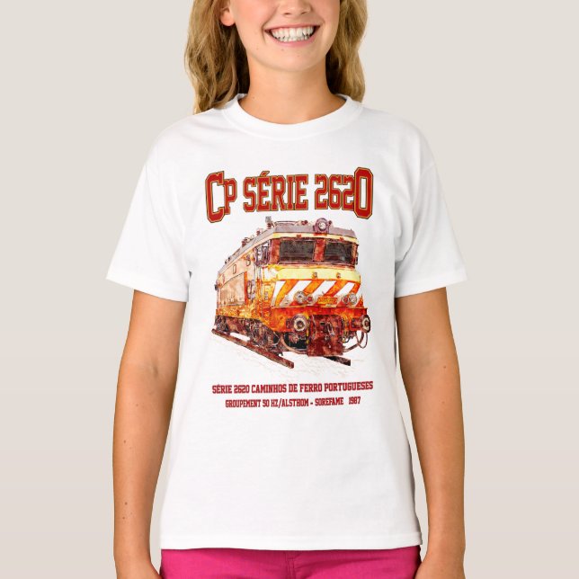 Camiseta Serie 2620 Locomotora Eléctrica. Nez-Casse Loco (Anverso)