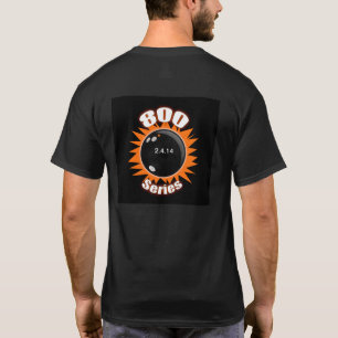 Camiseta Serie 800 de Bolos en Negro y Naranja